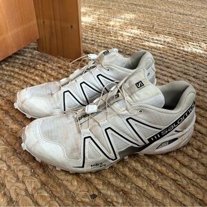 Salomon SPEEDCROSS 3 Sportstyle Shoes Men’s 12 Black and White Running Sneaker